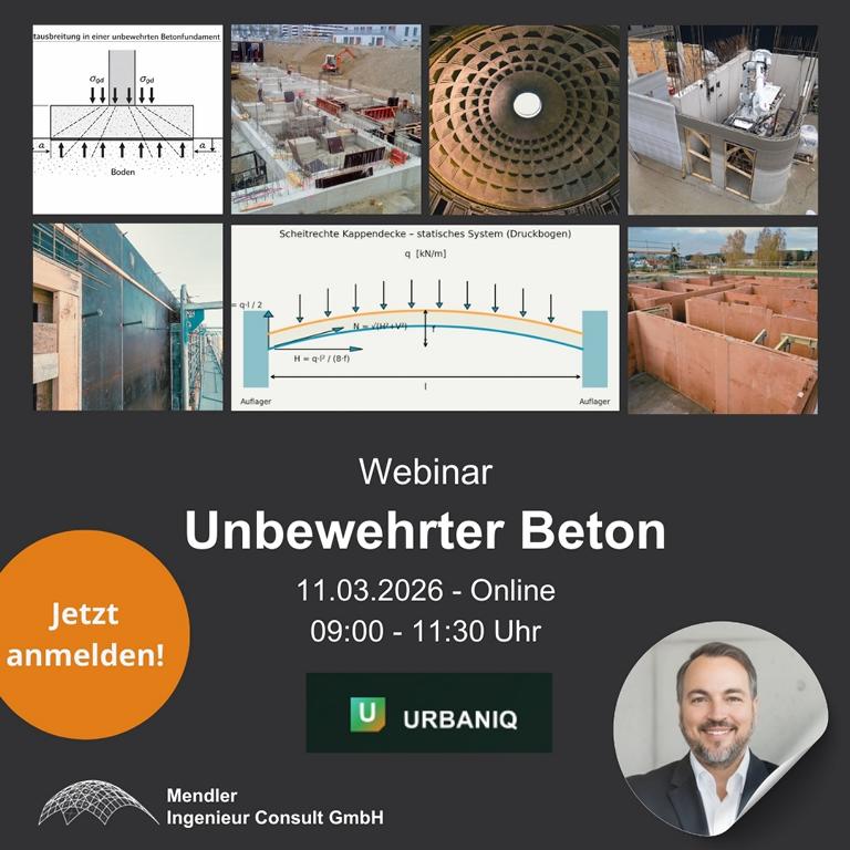 Seminar unbewehrte Betonwände bei Urbaniq