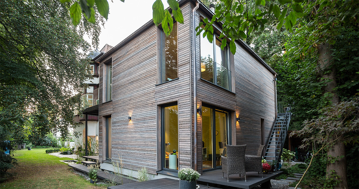 Anbau an einer denkmalgeschützten Villa in München