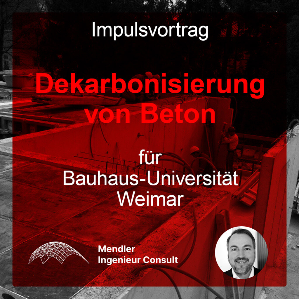 Impulsvortrag Dekarbonisierung von Beton für Bauhaus-Universität Weimar
