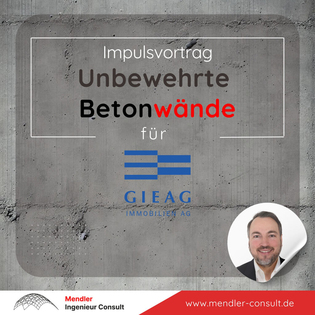 Impulsvortrag unbewehrte Betonwände für den Projektentwickler GIEAG am 15.11.2024