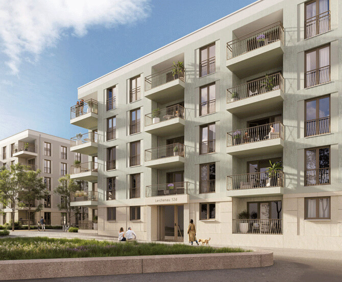 Neubau eines innovativen Wohnquartiers in Feldmoching Balkone