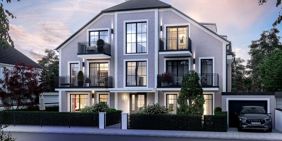 Neubau eines Mehrfamilienhauses mit 6 Wohnungen und Tiefgarage in München