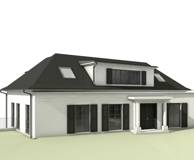 Neubau einer Villa in Söcking bei Starnberg Front