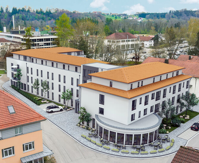 Seniorenwohnheim Altenmarkt Luftaufnahme