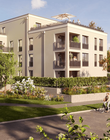 Neubau von 6 Wohngebäuden mit 148 Wohnungen