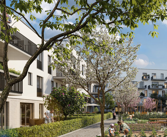 Wohngebäude mit Gewerbeeinheiten im Erdgeschoss