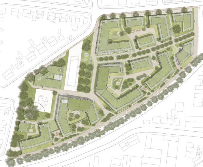 Wohnquartier Monsheimer Straße in Worms Planung